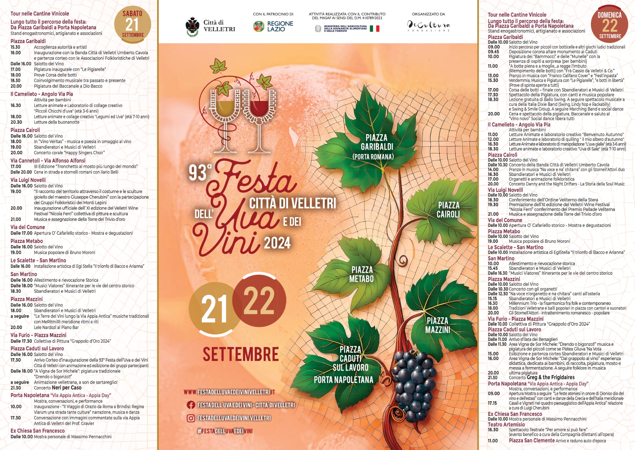 Programma Festa Uva 2024